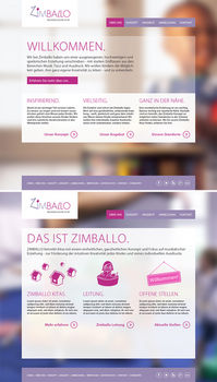 Zimballo Kindergarten Website layout 02