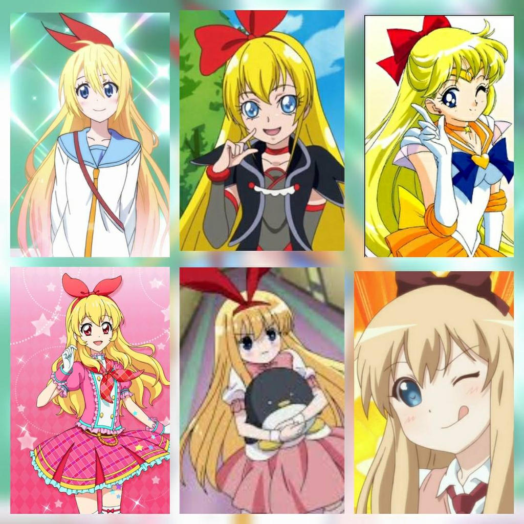 Anime Girls With Blonde Hair And Red Bows Update By
