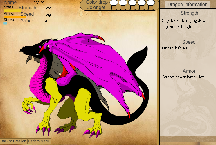 Dimand in Flash dragon design