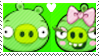 Minion pigxFemale pig stamp