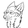 Free wolf lineart for Paint