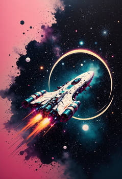 splash art spaceship