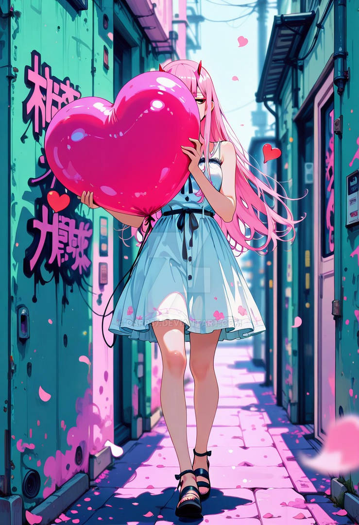 Zero Two balloon by Carp37 on DeviantArt