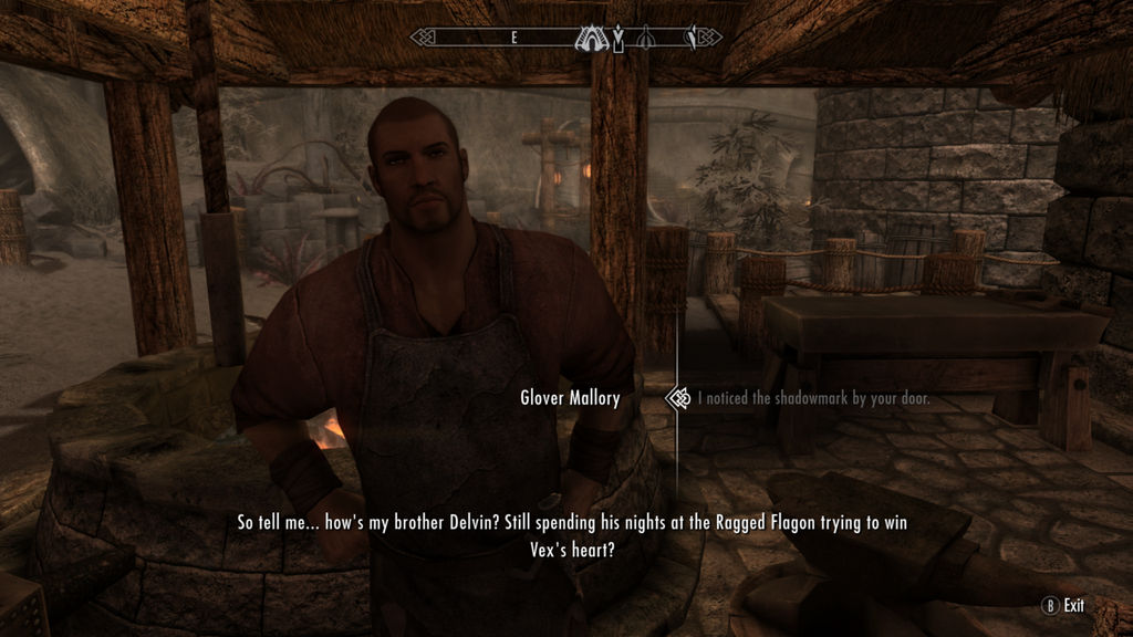 SKYRIM Glover Mallory the Blacksmith of Raven Rock by SPARTAN22294 on