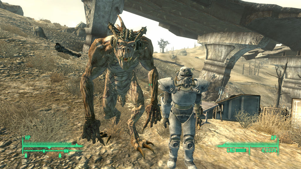 Deathwalker Fallout Fallout 3: Deathclaw and the Lone Wanderer by SPARTAN22294 on DeviantArt