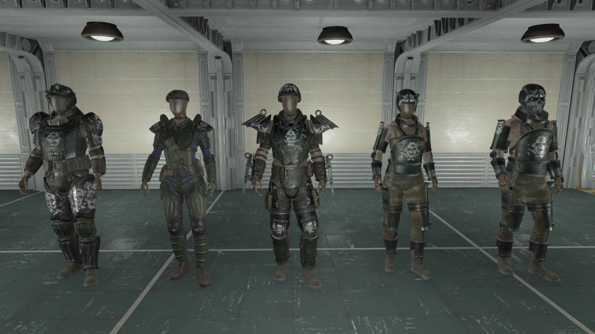 Gunner Commando Fallout Fallout 4: Gunner Armors by SPARTAN22294 on DeviantArt