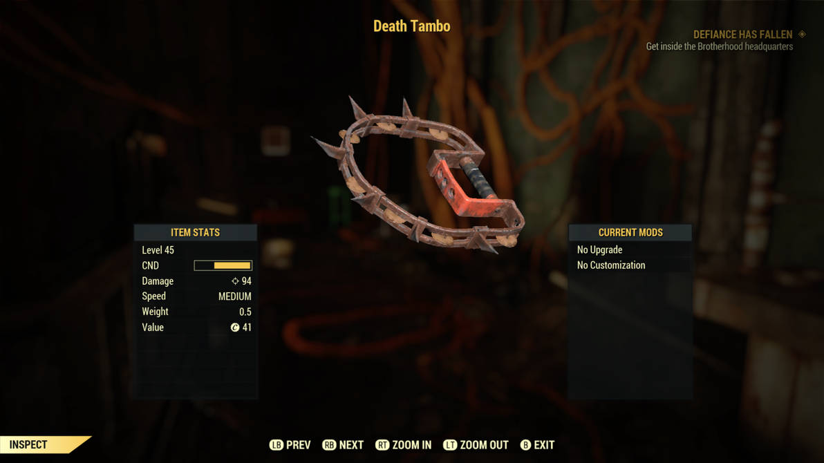 Fallout 76 Death Tambo by SPARTAN22294 on DeviantArt