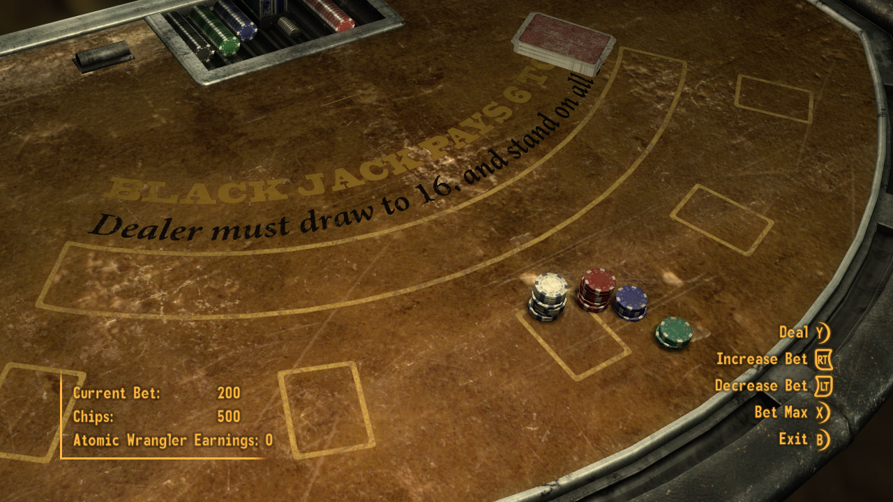 Fallout NV Atomic Wrangler Blackjack Table by SPARTAN22294 on DeviantArt