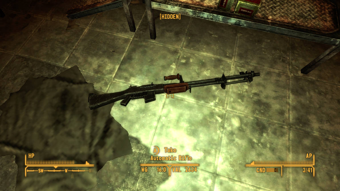 eten achterstalligheid uitvinden Fallout NV: Automatic Rifle by SPARTAN22294 on DeviantArt