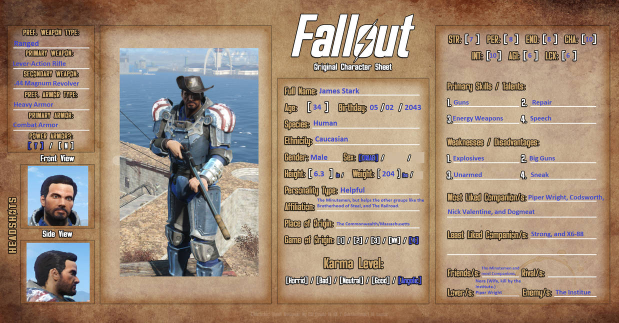 Fallout 4 OC, James Stark by SPARTAN22294 on DeviantArt