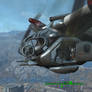 Fallout 4 Flying to the Prydwen with Codsworth