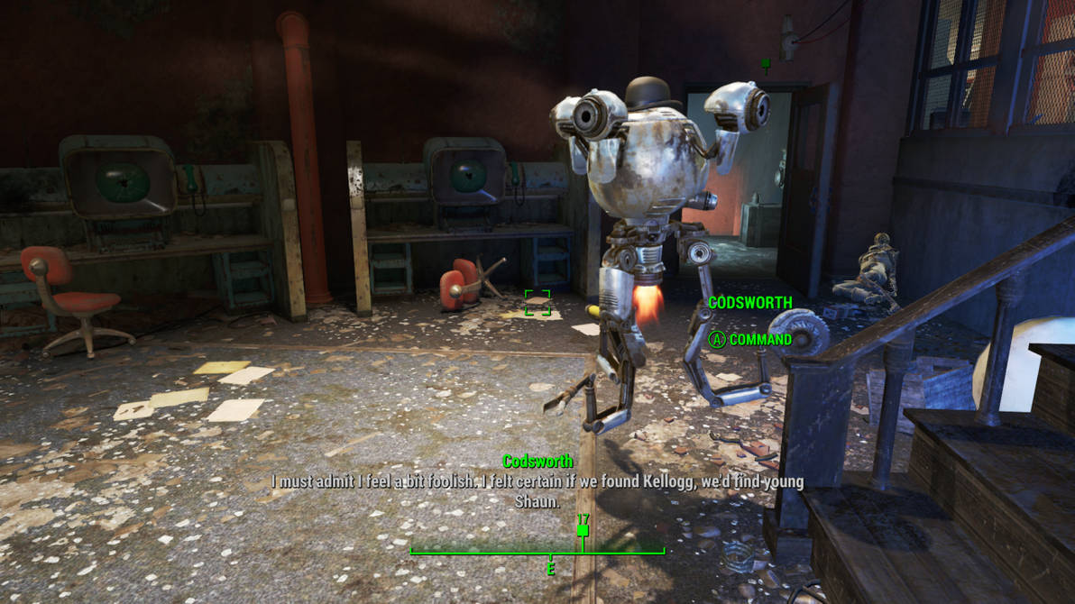 Fallout Codsworth Environment Fallout 4 Codsworth after defeating Kellogg by SPARTAN22294 on DeviantArt
