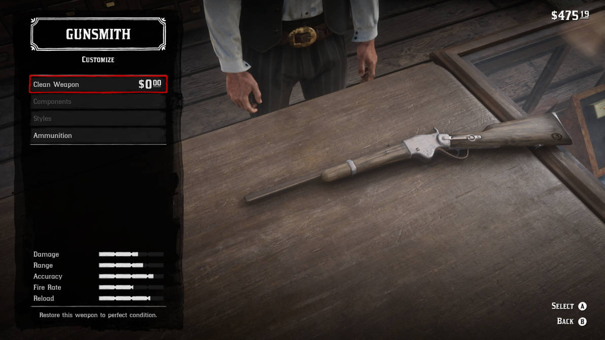 Carbine Repeater Rdr2 | Revolving Rifle V1 at Red Dead Redemption 2 ...