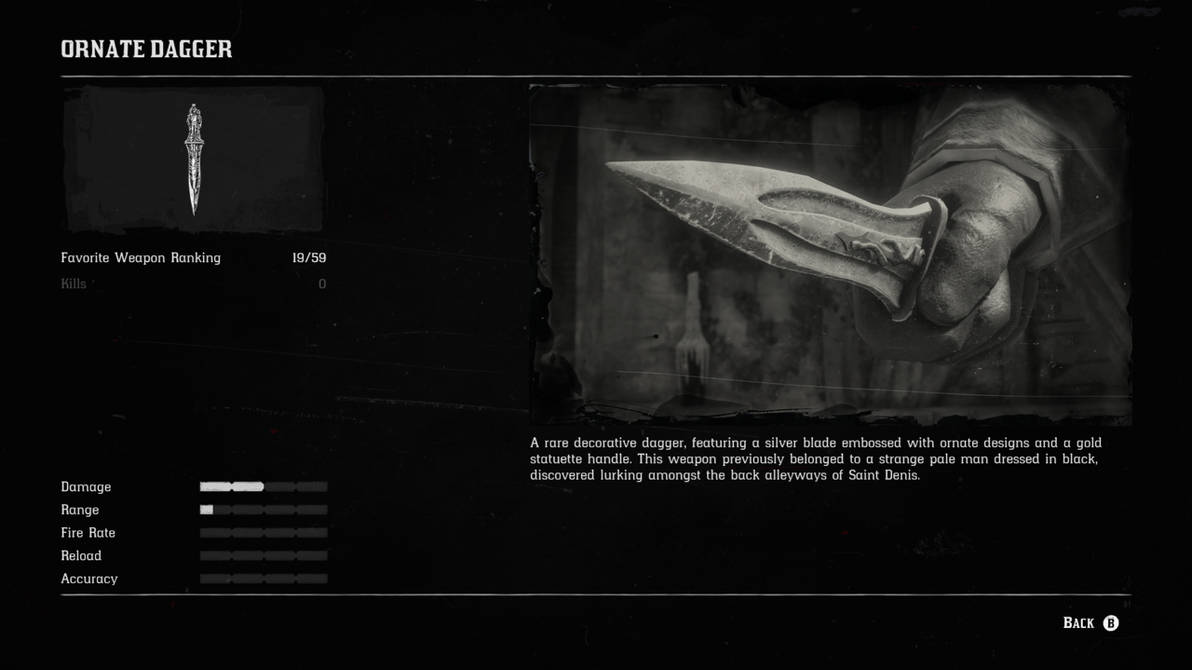 RDR2: Ornate Dagger by SPARTAN22294 on DeviantArt