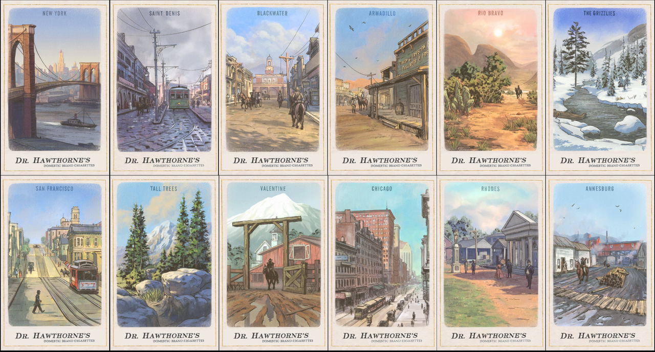 RDR2: Vistas of America card set by SPARTAN22294 on DeviantArt