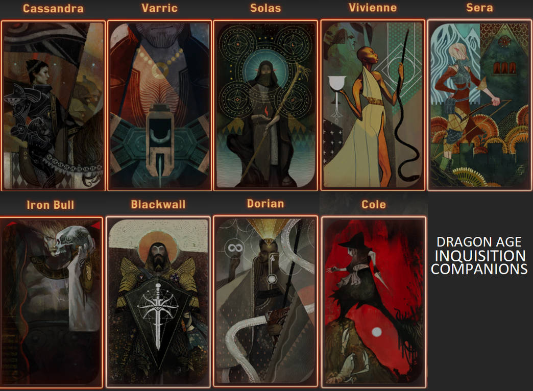 Dragon Age Inquisition Companions by SPARTAN22294 on DeviantArt
