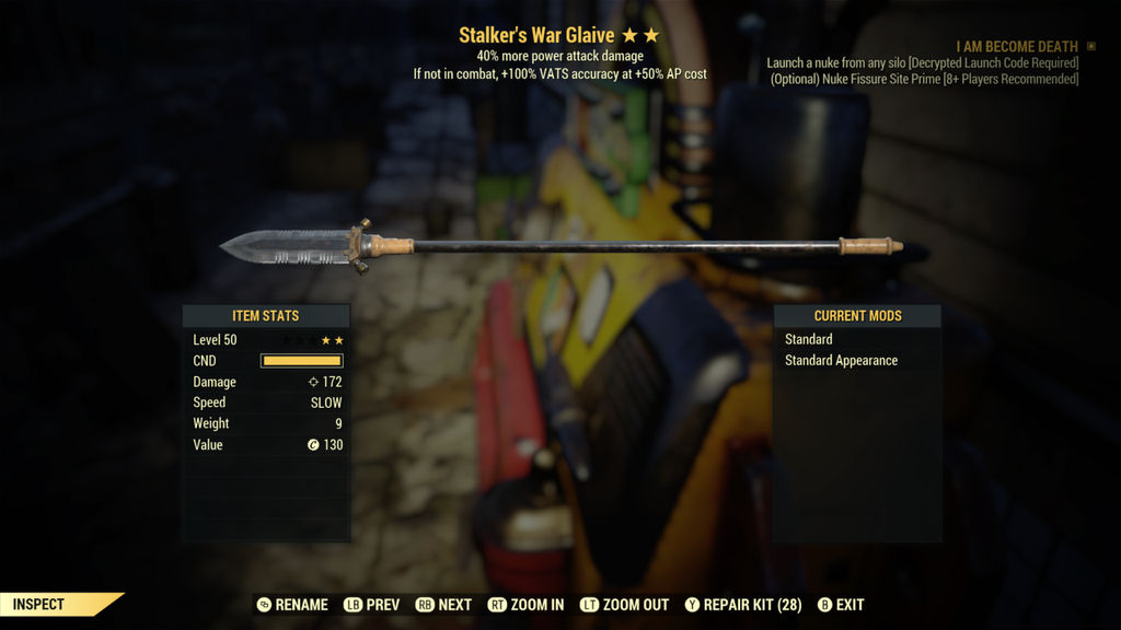 Fallout 76: War Glaive by SPARTAN22294 on DeviantArt
