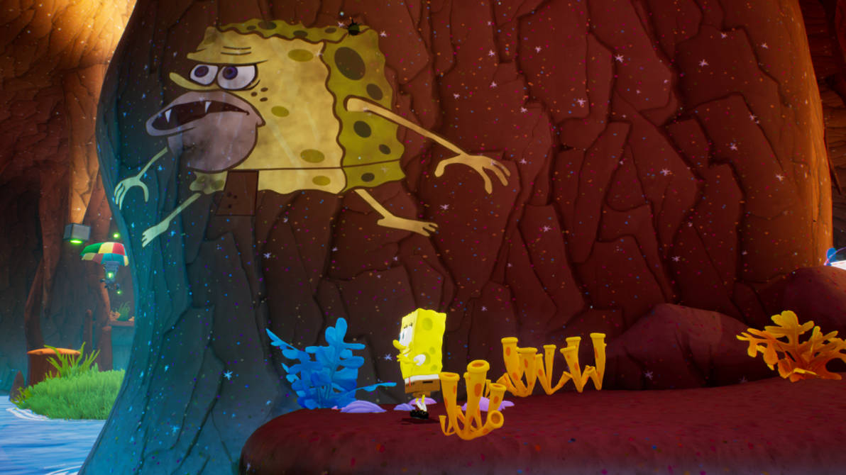 Sponge Bc SBSP BFBB: Cave drawing of a Primitive SpongeBob by SPARTAN22294 on ...