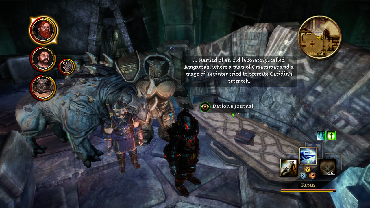 Screenshot of Dragon Age: Origins - The Golems of Amgarrak