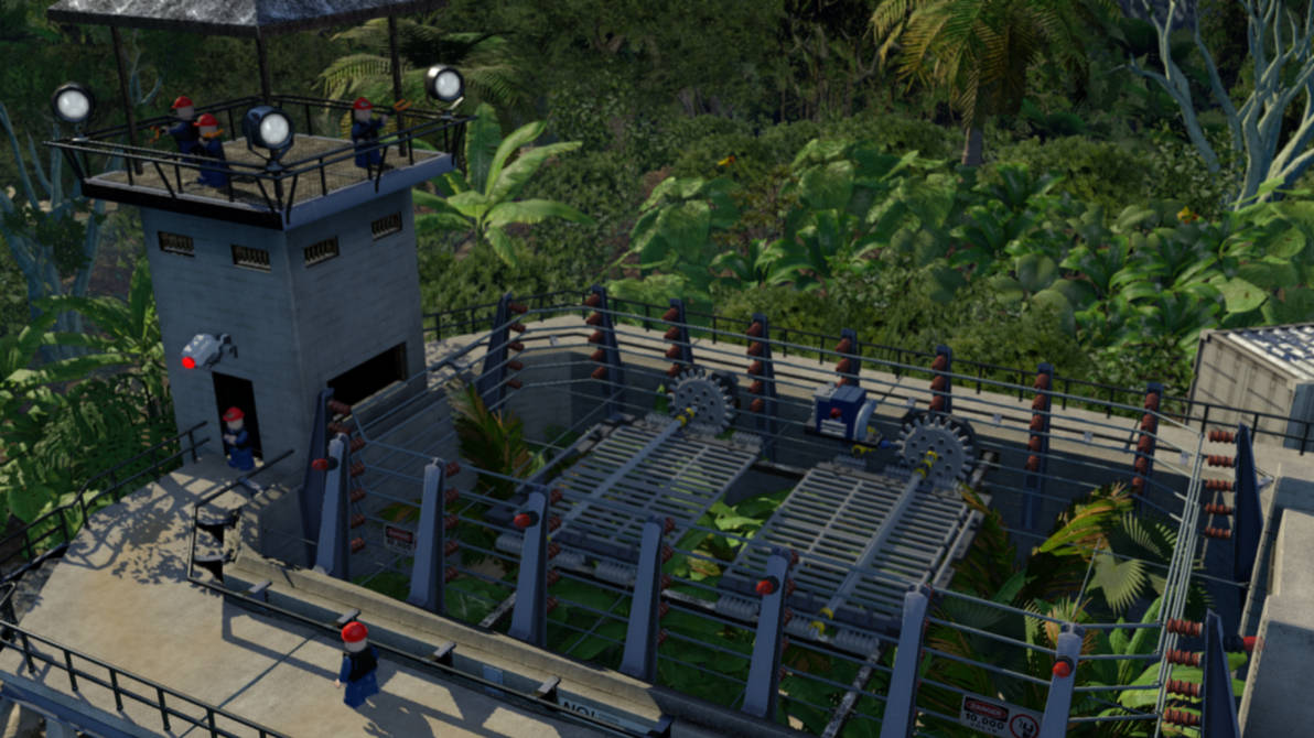 Lego Jurassic World Raptor Pen – LMXF