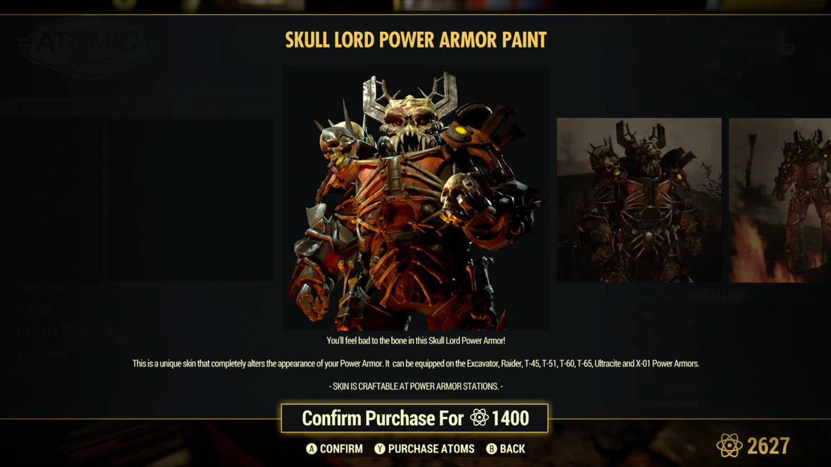 Fallout 76: Skull Lord Power Armor by SPARTAN22294 on DeviantArt