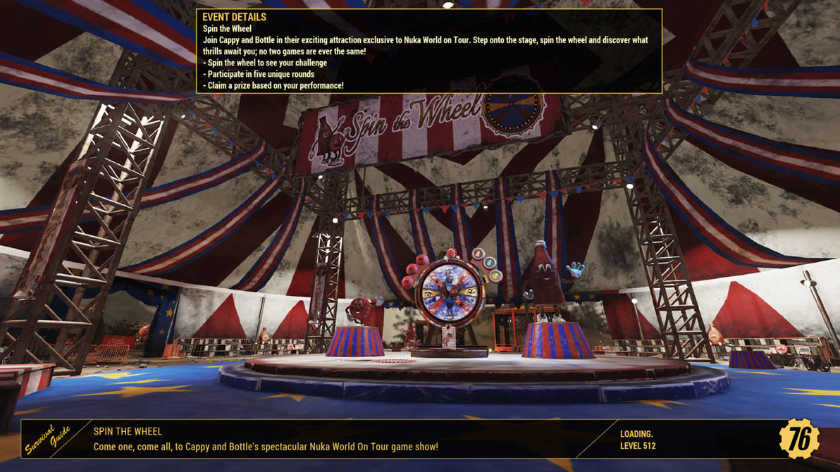 Fallout 76 Spin the Wheel Loading Screen by SPARTAN22294 on DeviantArt