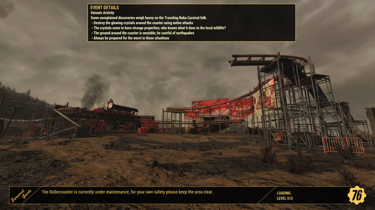 Fallout Loading Screen Custom Fallout 76: Seismic Activity Loading Screen by SPARTAN22294 on DeviantArt