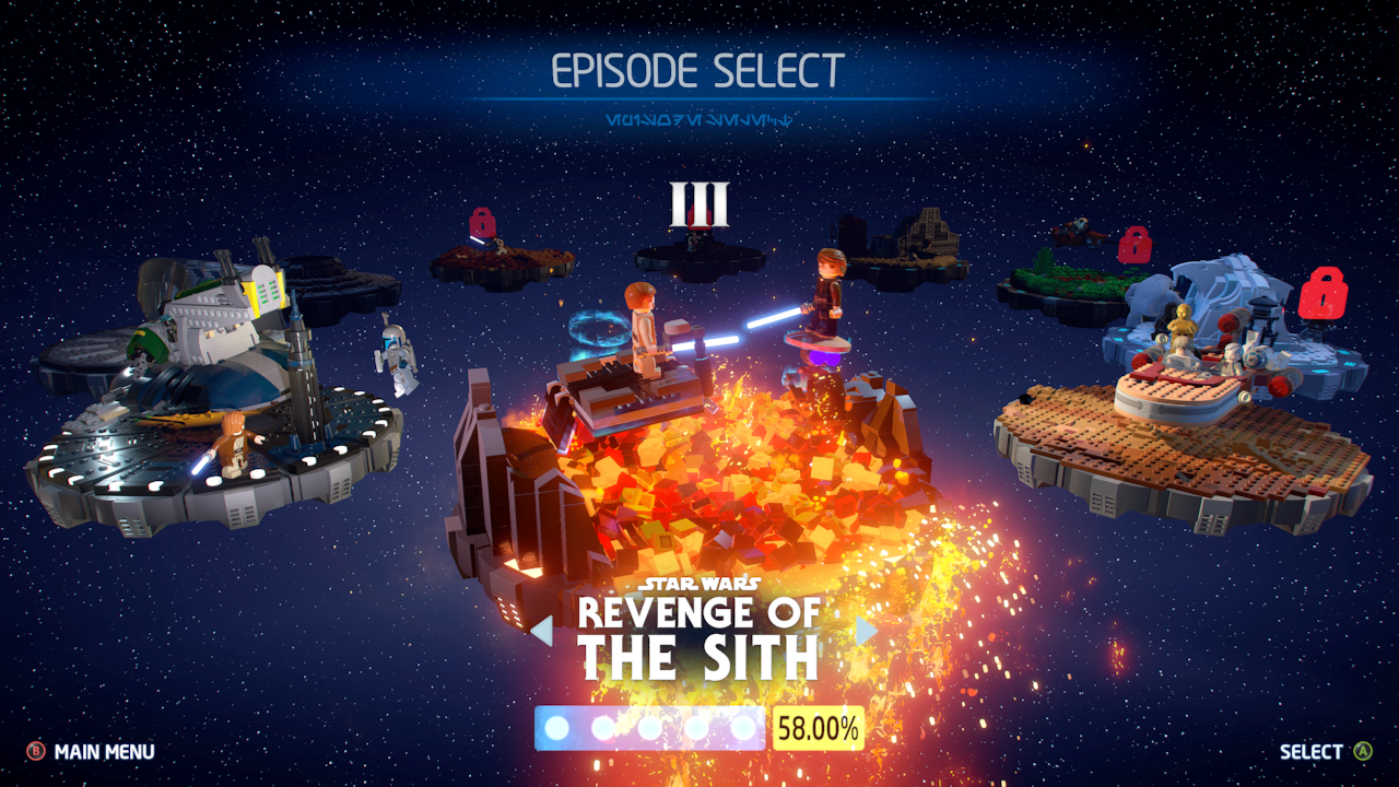 Lego star wars the skywalker discount saga revenge of the sith