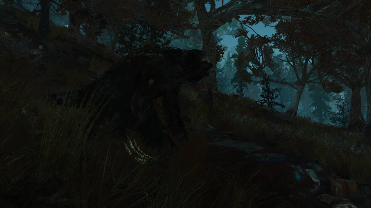 Fallout Sloth Fallout 76: Mega Sloth howling in the night by SPARTAN22294 on DeviantArt