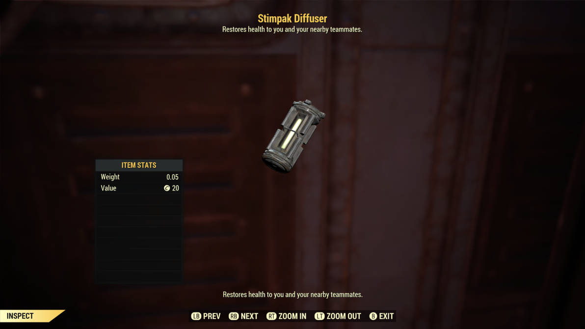 Fallout 76: Stimpak Diffuser by SPARTAN22294 on DeviantArt