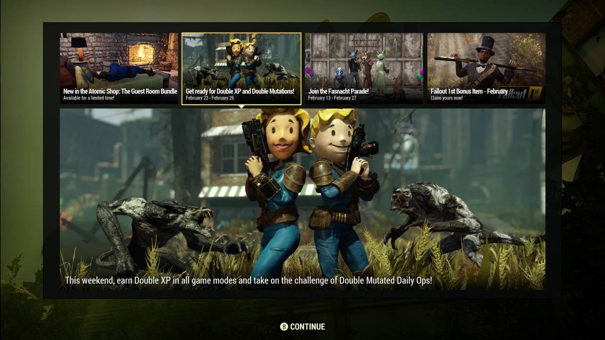 Fallout 76: A new Double XP and Double Mutation ad by SPARTAN22294 on ...