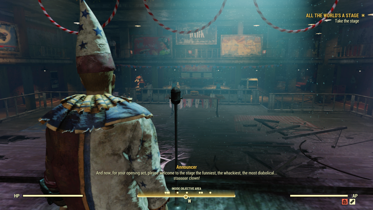 Fallout 76: Clowning around on Stage by SPARTAN22294 on DeviantArt