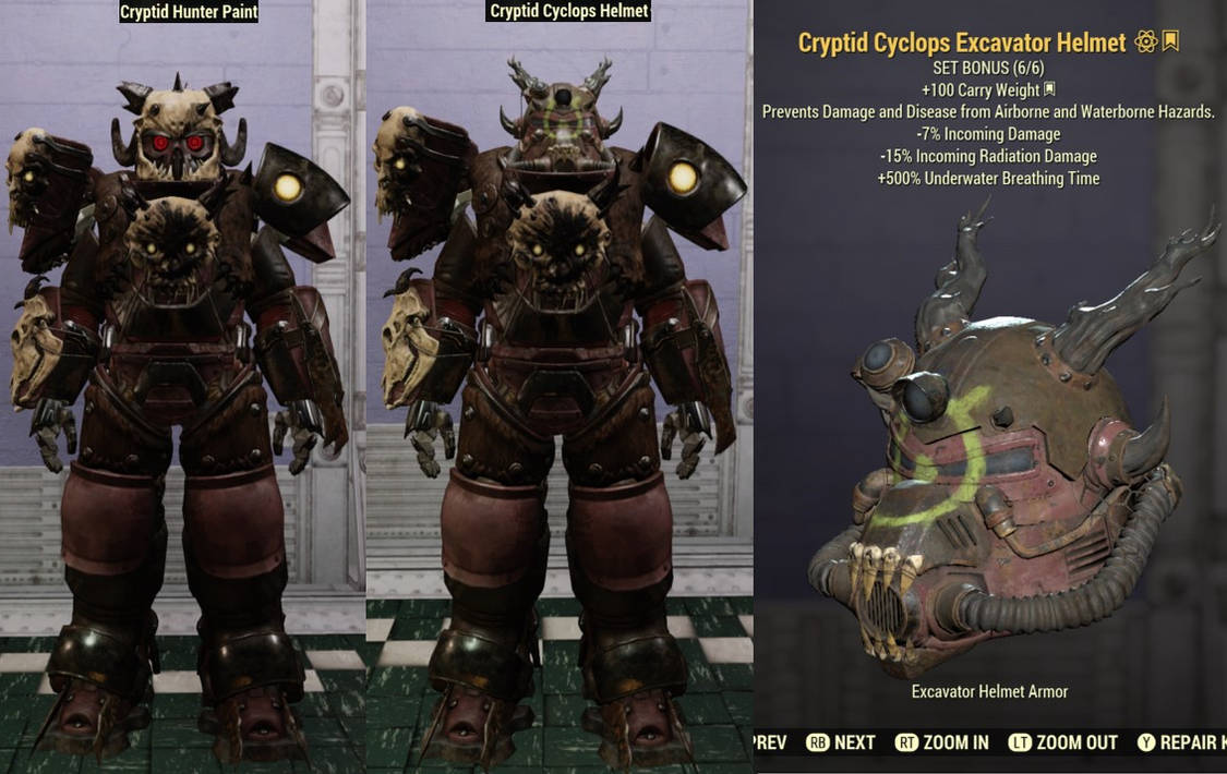 Crypt Armor Fallout 76: Cryptid Hunter Power Armor by SPARTAN22294 on DeviantArt