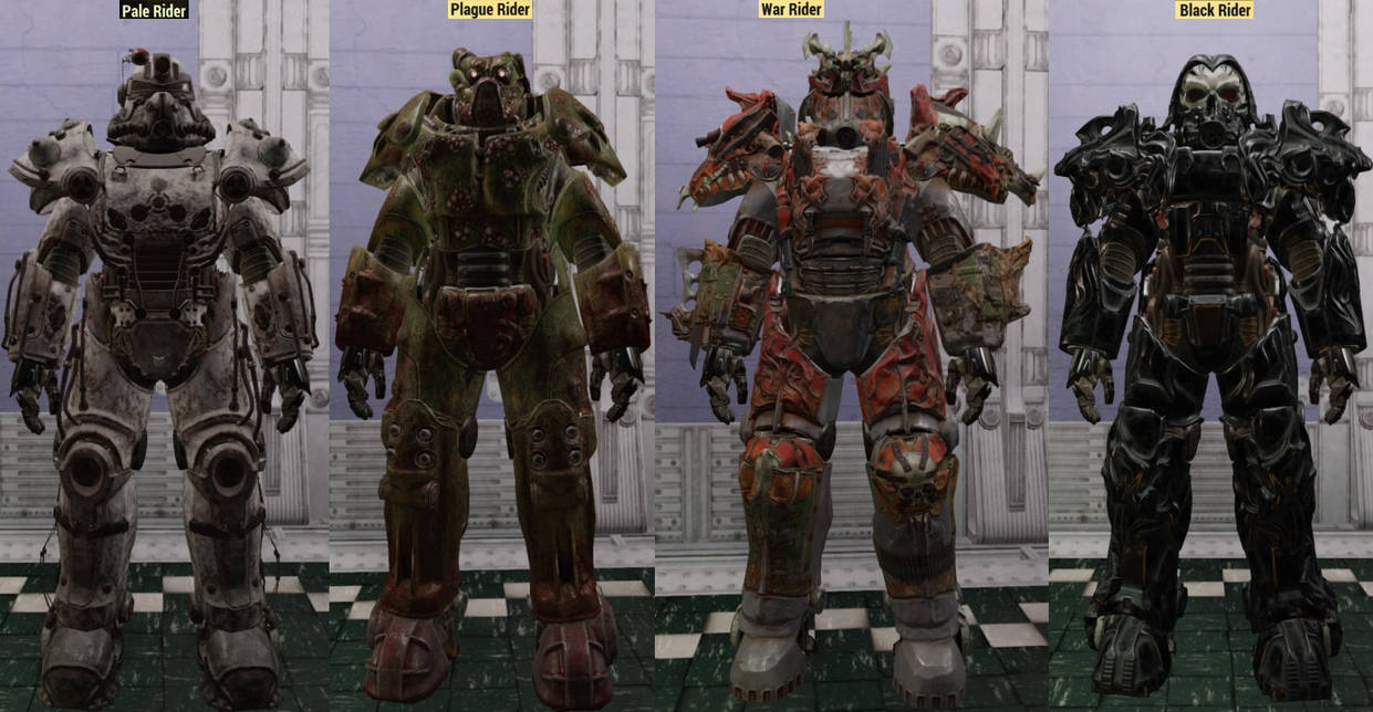 Fallout 76 Pale Rider Fallout 76: Four Horsemen Power Armor Set by SPARTAN22294 on DeviantArt