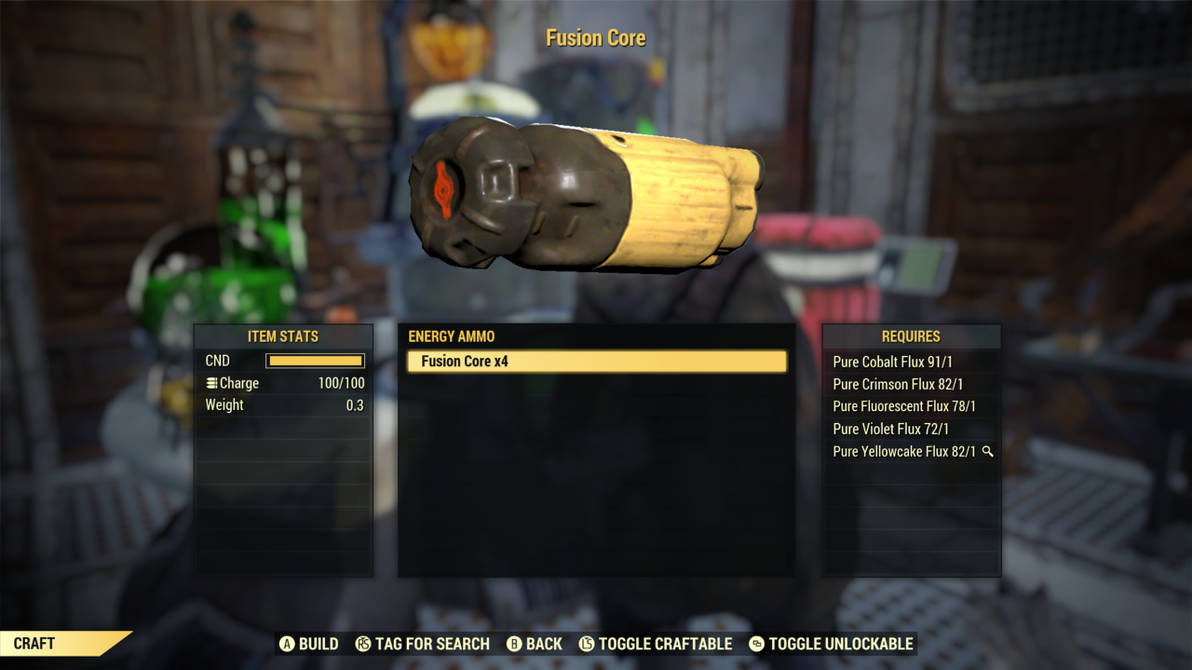 Fallout 76: This is how to make Fusion Cores by SPARTAN22294 on DeviantArt