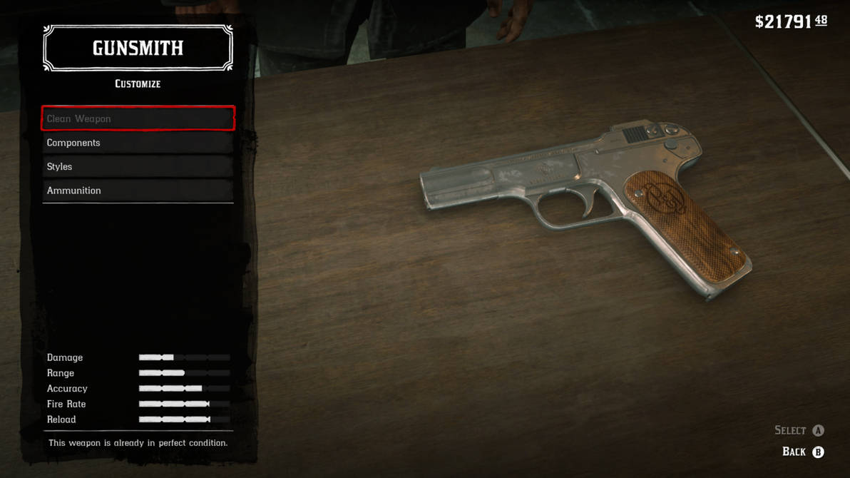 RDR2: M1899 Pistol by SPARTAN22294 on DeviantArt