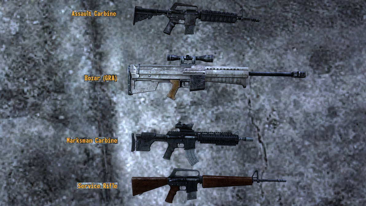 Automatic Rifle Fnv Fallout New Vegas: Automatic Weapons by SPARTAN22294 on DeviantArt
