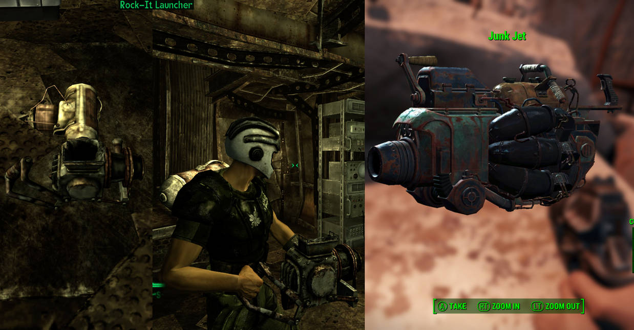 Fallout Jet Fallout 3 Rock-It Launcher and Fallout 4 Junk Jet by SPARTAN22294 on ...