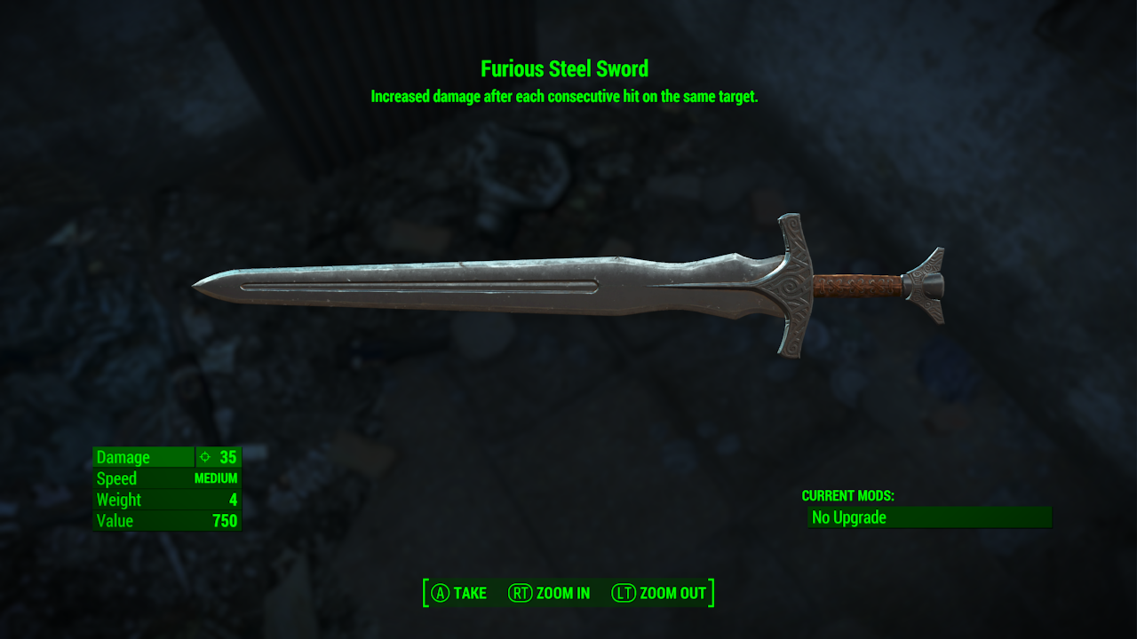 Fallout Sword Rippee Fallout 4: Furious Steel Sword by SPARTAN22294 on DeviantArt