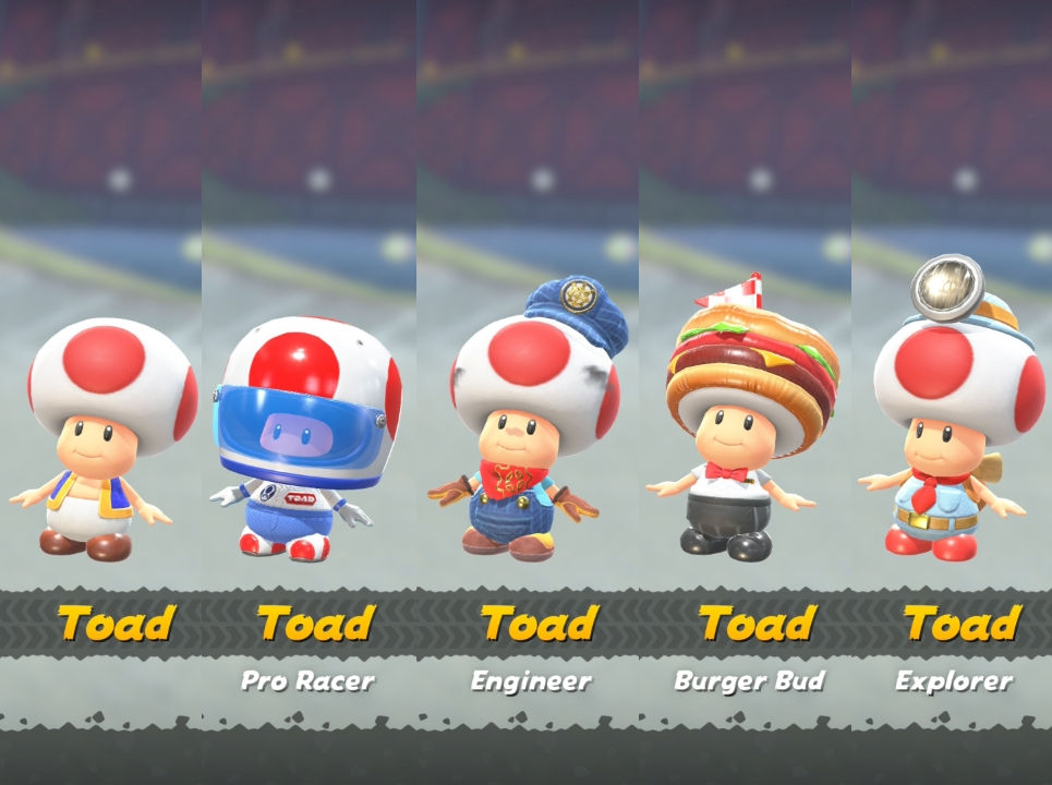 Tode Mario Versions Mario Kart World: Toad's Outfits by SPARTAN22294 on DeviantArt