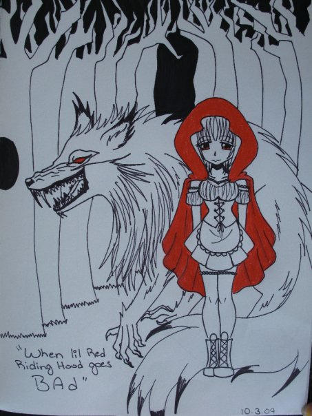 Grumpy Red Riding Hood Red Riding Hood Gone Bad by JazzyAble on DeviantArt
