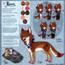 Alternate Fursona: Roxie Ref. Sheet .:2014:.