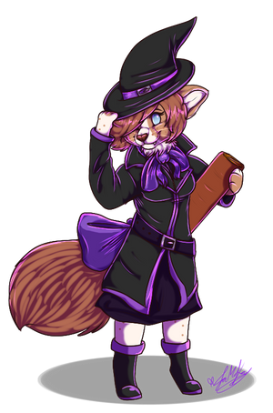 PC: Halloween Chibi - Minou by ScottishRedWolf