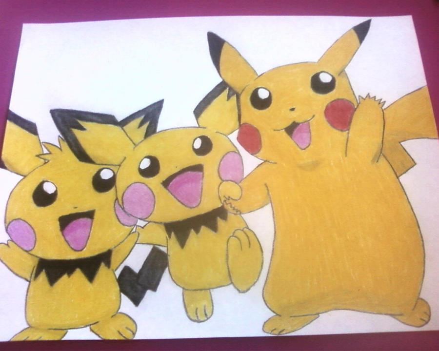 Pikachu and the Pichu Brothers