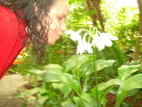 Helen and the flower