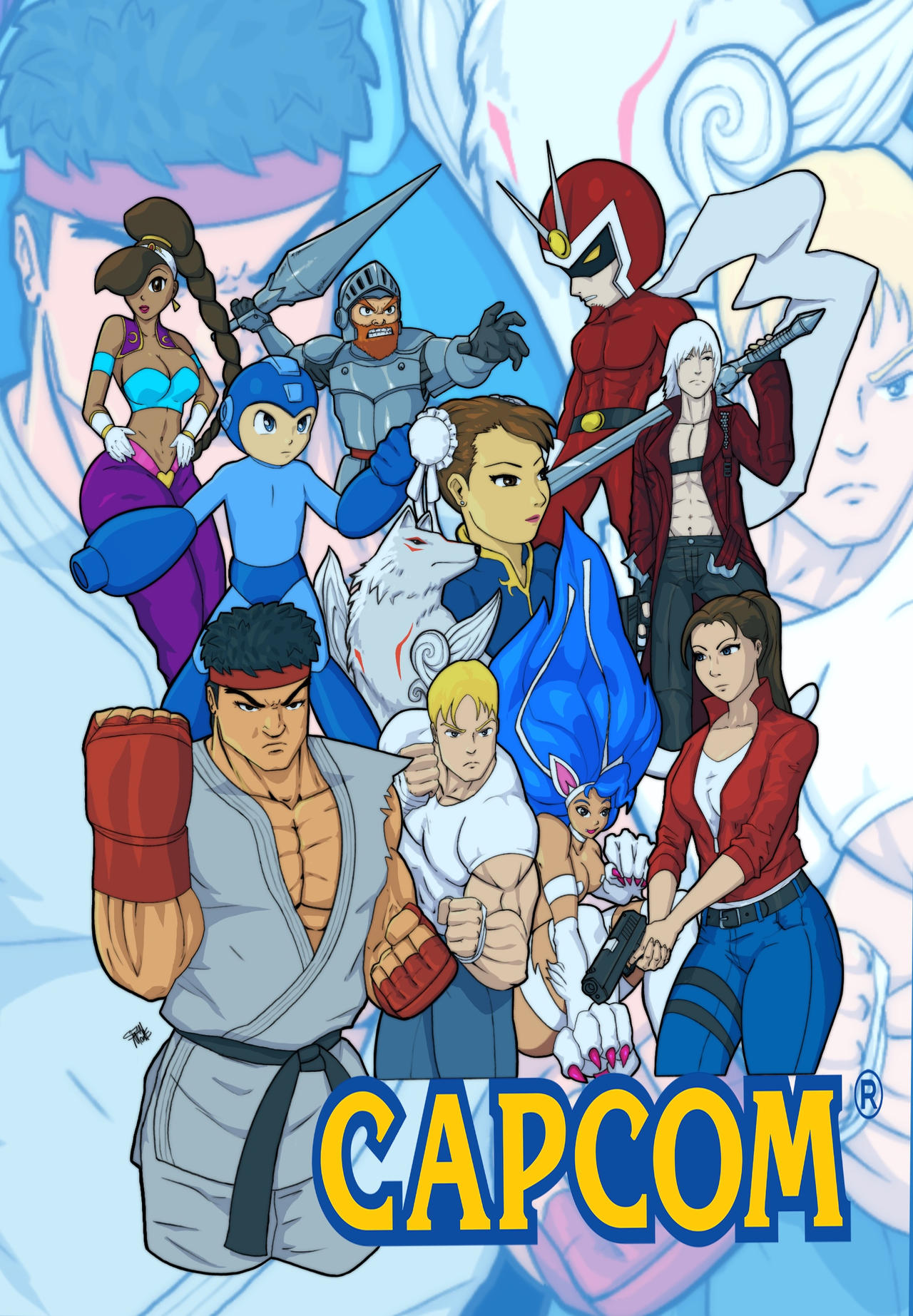 Capcom Control Panel Deviantart Capcom All-Stars by KingPharoah on DeviantArt