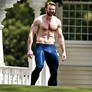 Shirtless Chris Evans