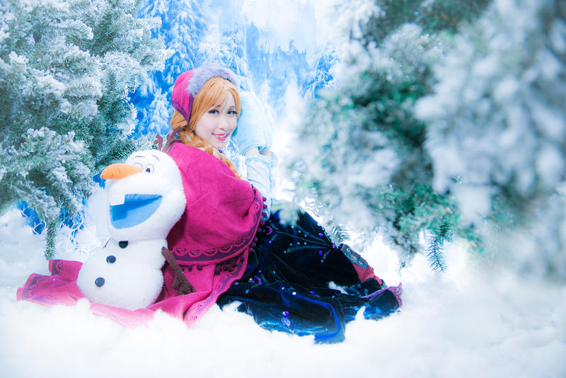 Anna in winter wonderland