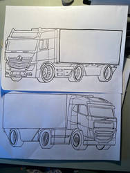 Actros FH, Hotwheels  Siku