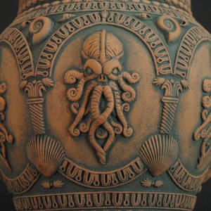 Temple of R'lyeh Cookie Jar - detail by TheTrespasser